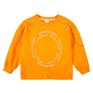 2021 Boys print reflective fashion sweatshirt
