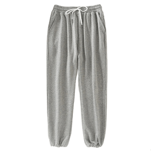 Wholesale factory string plain cotton oversize jogger pants for women